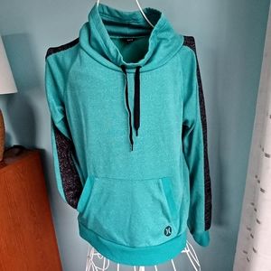 EUC Hurley Teal & Black Sweatshirt-Women's Sz L